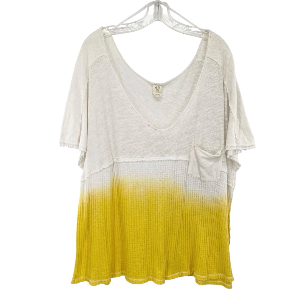 Free People We The Free Sun Dial Tee in Yellow - Picture 3 of 10